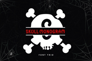 Skull Monogram Font Download