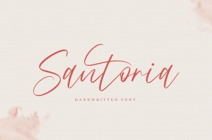 Santoria Handwritten Font Font Download