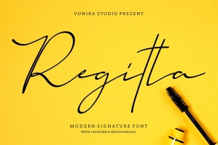 Regitta | Modern Signature Font Font Download