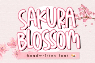 Sakura Blossom - Lovely Handwritten Font Font Download