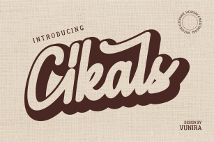 Cikals | Script Font Font Download