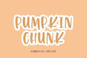 Pumpkin Chunk Sans Font Font Download