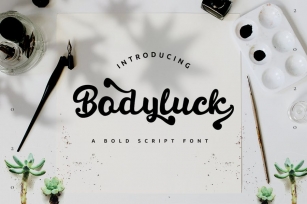 Bodyluck - Bold Script Font Font Download
