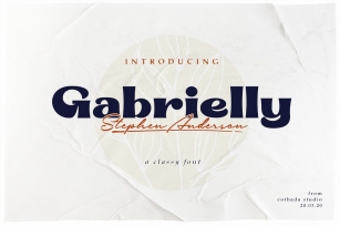Gabrielly Display Font Font Download