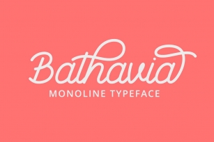 Bathavia Monoline Script Font Download