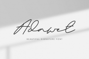 Adawet - Beautiful Signature Font Font Download