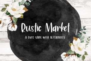Rustic Market Sans Font Font Download