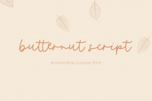 Butternut Script Font Font Download