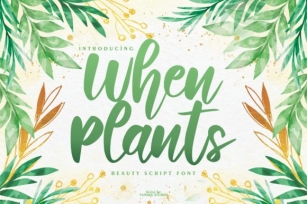 When Plants Font Download