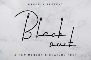 Black Suit Font Download