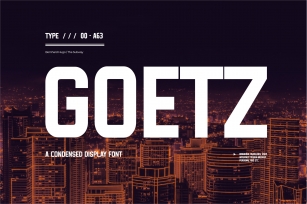 Goetz Typeface Font Download