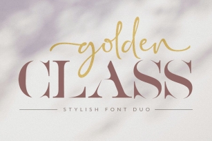 Golden Class - Font Duo Font Download