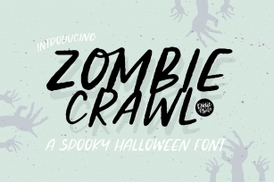ZOMBIE CRAWL a Distressed Halloween Font Font Download