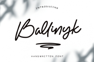 Ballinyk Font Download