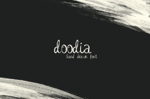 Doodia hand drawn font Font Download