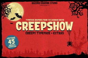 Creepshow- Horror font Font Download