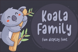 Koala Family - Fun Display Font Font Download
