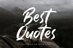Best Quotes-Handwritten Font Font Download