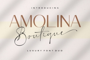 Amolina Boutique Font Download