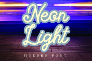 Neon Light Font Download