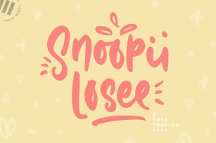 Snoopii Losee - A Cute Crafted Font Font Download