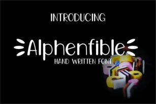 Alphenfible Font Download