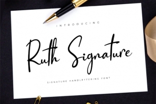 Ruth Signature Font Download