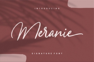 Meranie - Signature Font Font Download