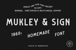 MUKLEY & SIGN Font Download
