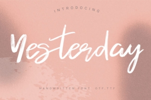 Yesterday Font Download