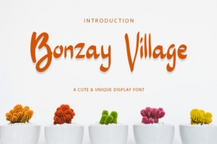 Bonzay Village Font Download