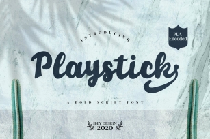 Playstick - Bold script Font Download