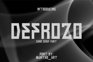 Defrozo | Block Font Font Download