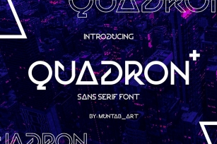 Quadron | Future Font Font Download