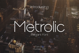 Metrolic | Elegant Font Font Download