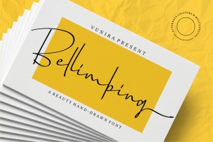 Bellimbing | A Beauty Hand-Drawn Font Font Download