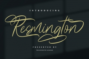 Resmington Font Download