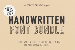 Handwritten Font Graphics Bundle Font Download