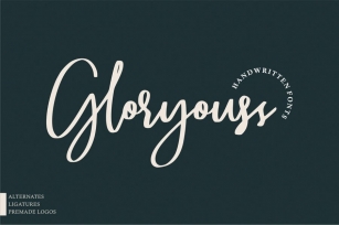 Gloryouss | Handwritten Font Font Download