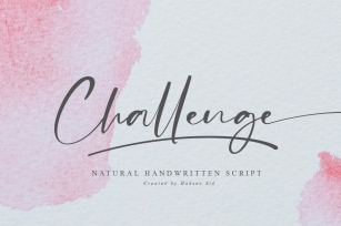 Challenge  Casual Handwritten Font Font Download