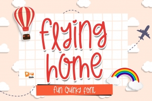 Flying Home - Quirky Handwritten Font Font Download