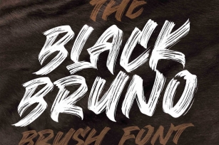 Black Bruno - Brush Font Font Download
