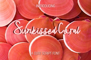 Sunkissed Coral Script Font Download