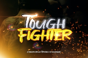 Tough Fighter Brush Font Font Download