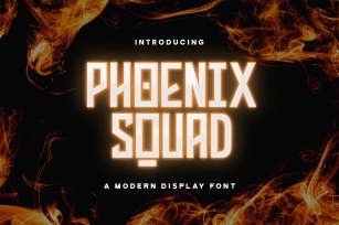 Phoenix Squad - Modern Display Font Font Download