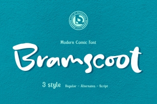 Bramscoot - modern comic font Font Download