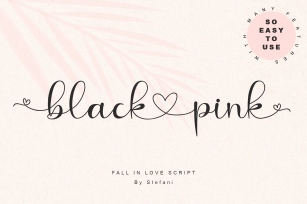 black love pink Font Download