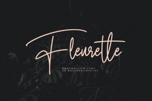 Fleurette Handwritten Font Font Download