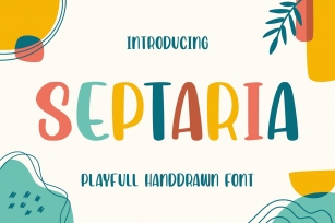 Septaria | Playfull Handdrawn Font Font Download