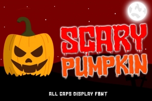 Scary Pumpkin | A Halloween Display Font Font Download